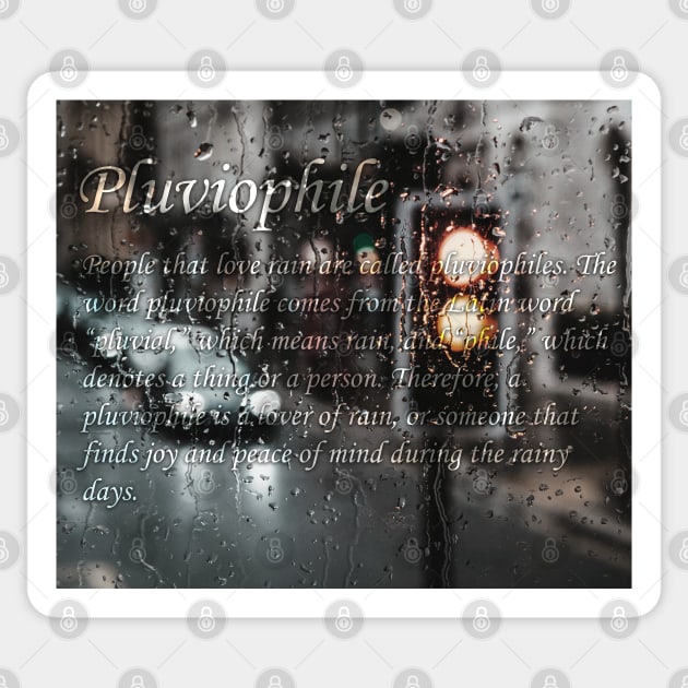 Pluviophile ( For those who love the rain ) | "Urban Dictionary" Definition Sticker by textpodlaw